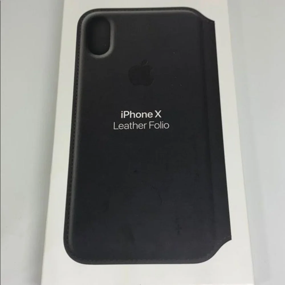 Apple iPhone X Genuine Leather Folio Case